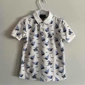 Polo Bear Cotton Mesh Polo Shirt Size 4T